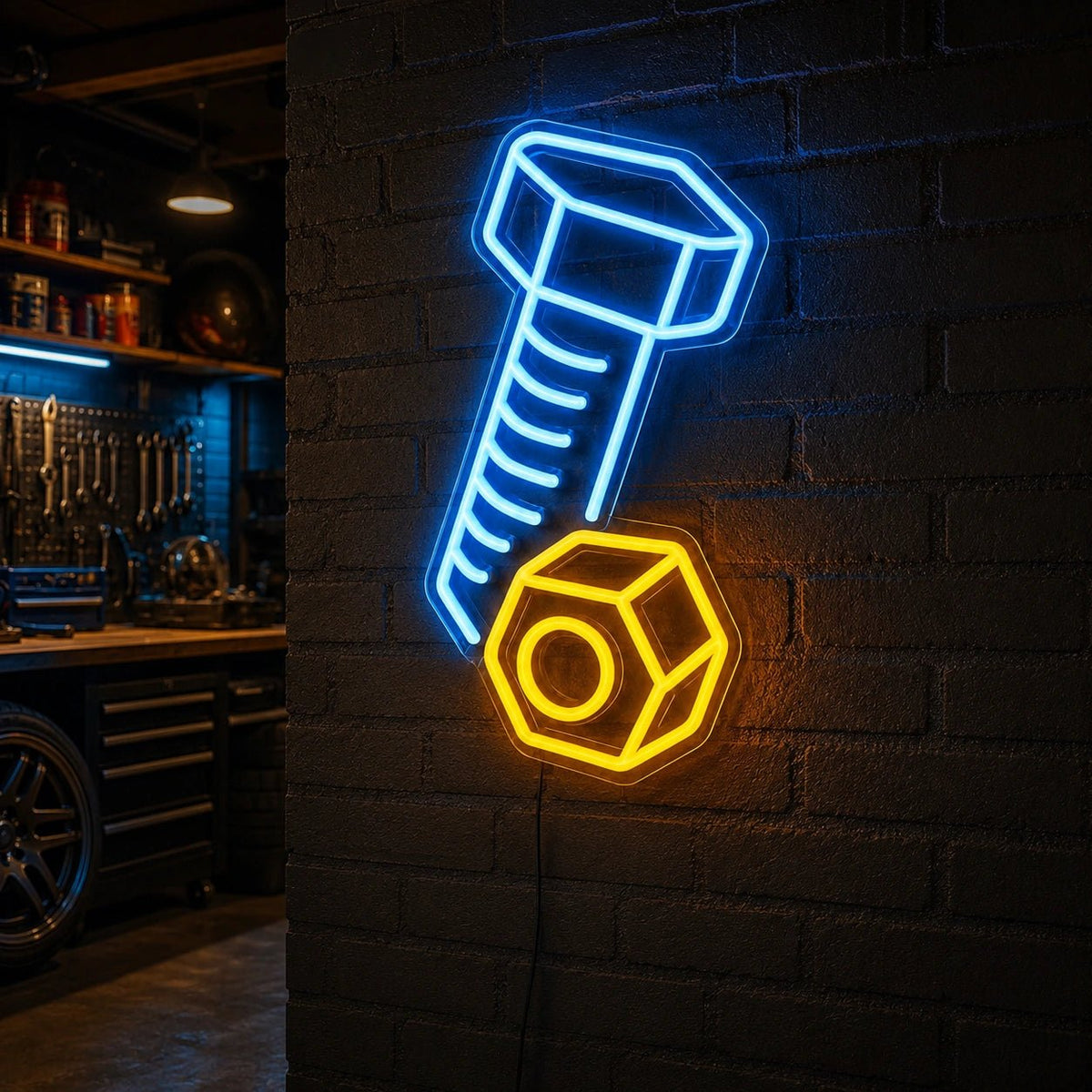 Bolt And Nut LED Neon Sign - Shineneon