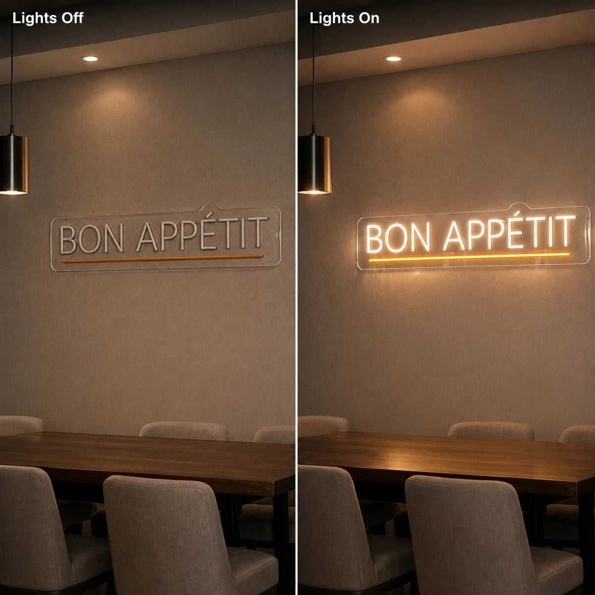 Bon Appetit LED Neon Sign Man Cave Neon Sign - Shineneon