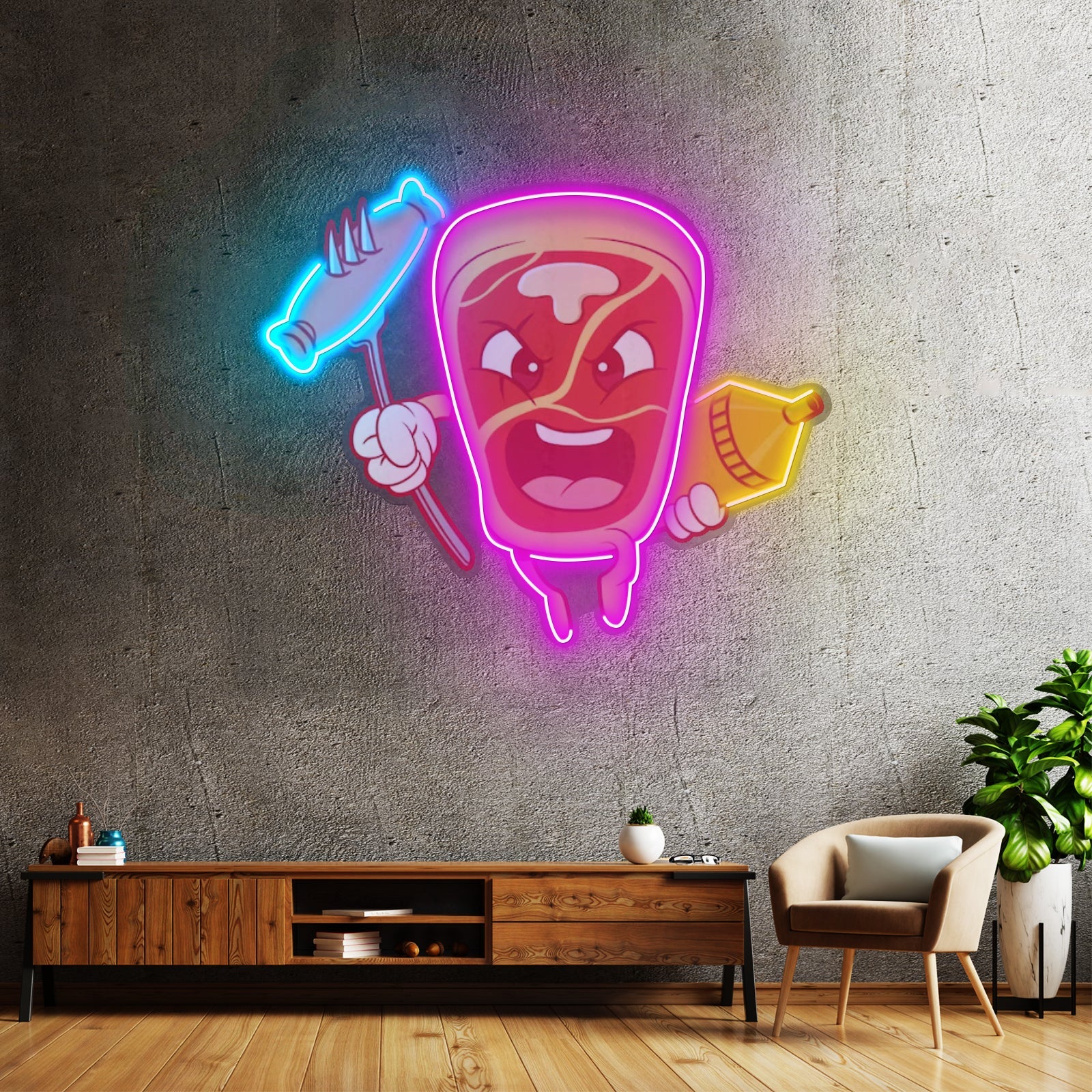 Bone Steak Led Neon Sign Light Custom Led Signs - Shineneon
