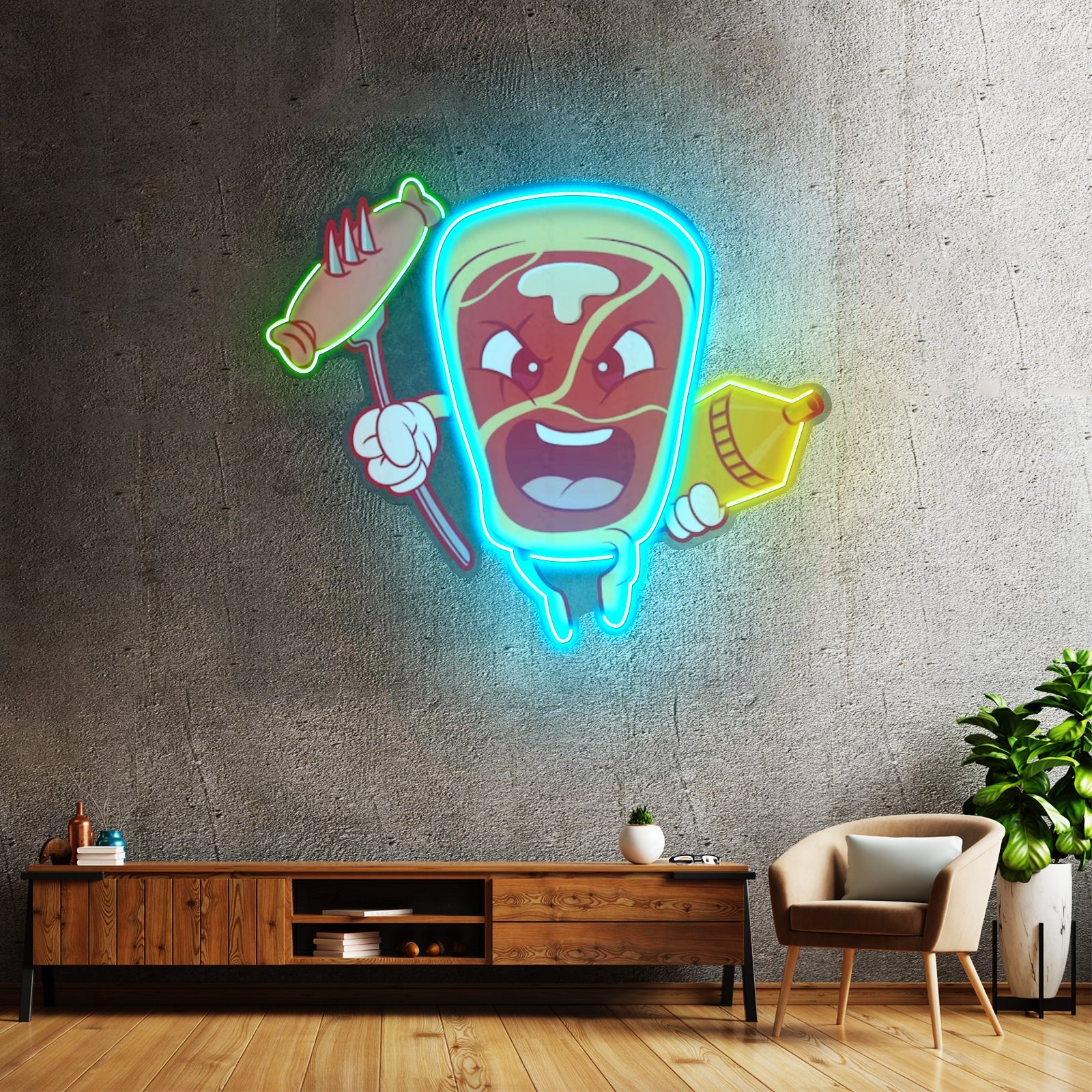 Bone Steak Led Neon Sign Light Custom Led Signs - Shineneon
