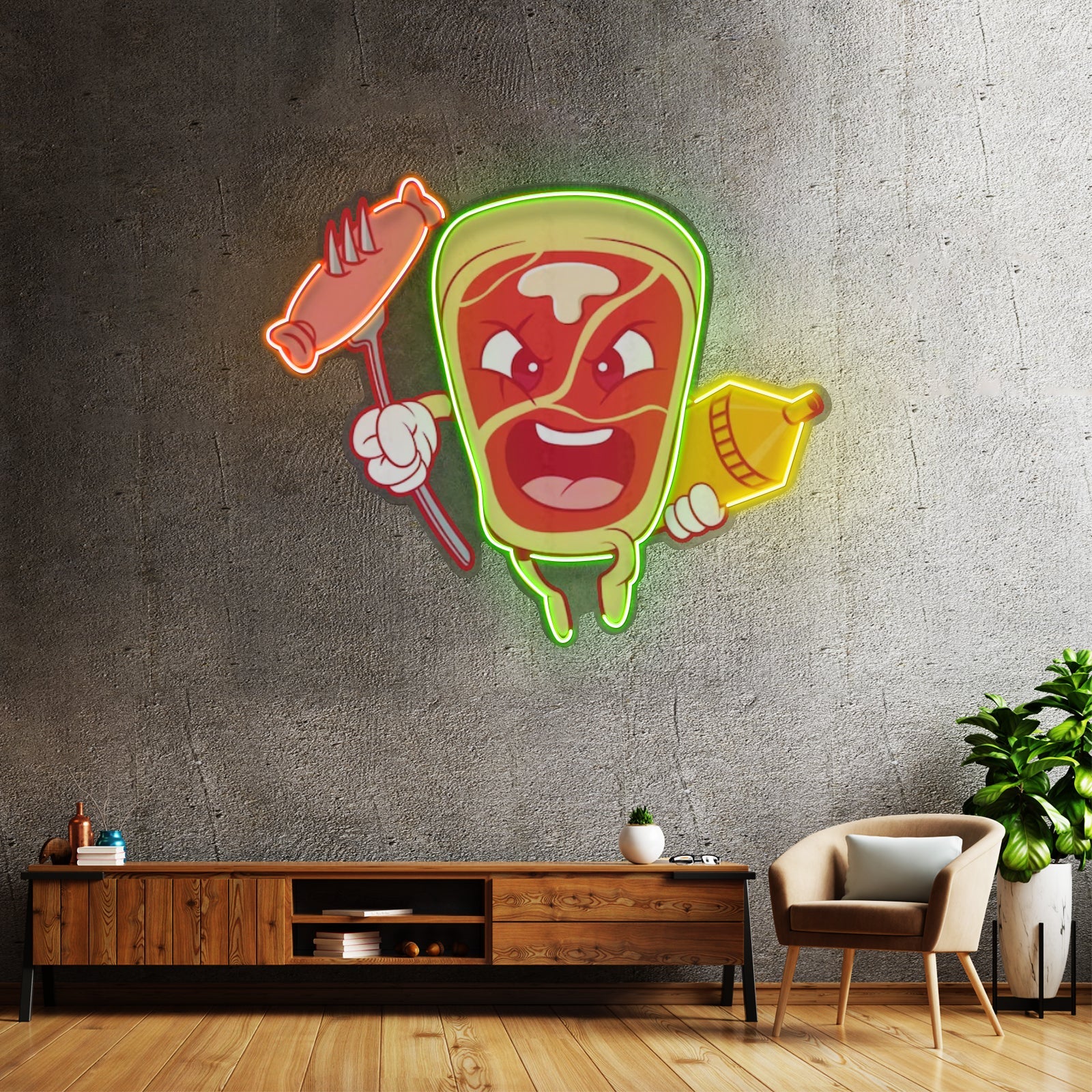 Bone Steak Led Neon Sign Light Custom Led Signs - Shineneon