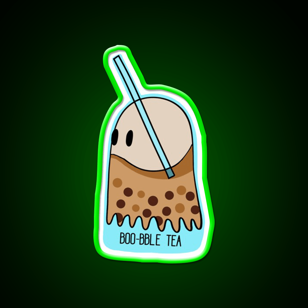 Boo Bble Tea Bubble Tea Led Neon Sign Chinese Food Rgb Color - Shineneon