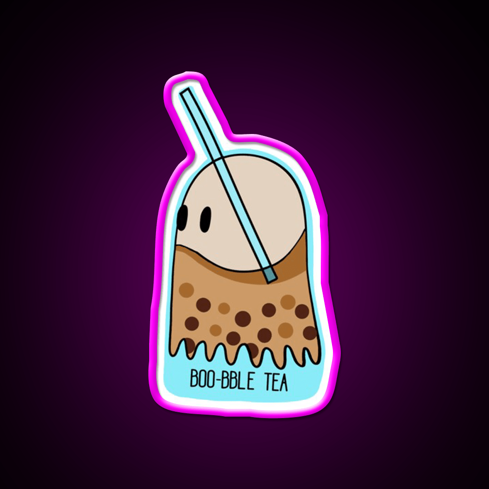 Boo Bble Tea Bubble Tea Led Neon Sign Chinese Food Rgb Color - Shineneon