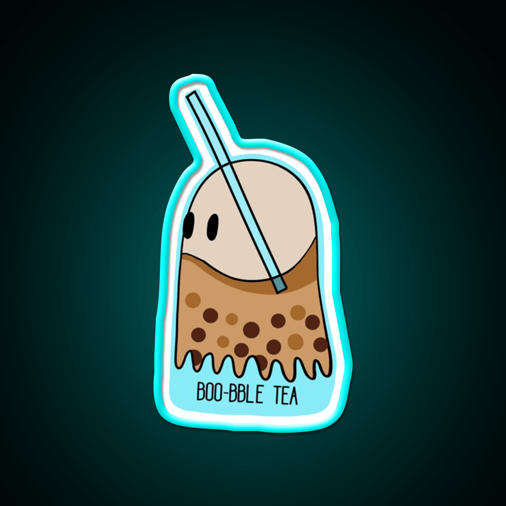 Boo Bble Tea Bubble Tea Led Neon Sign Chinese Food Rgb Color - Shineneon