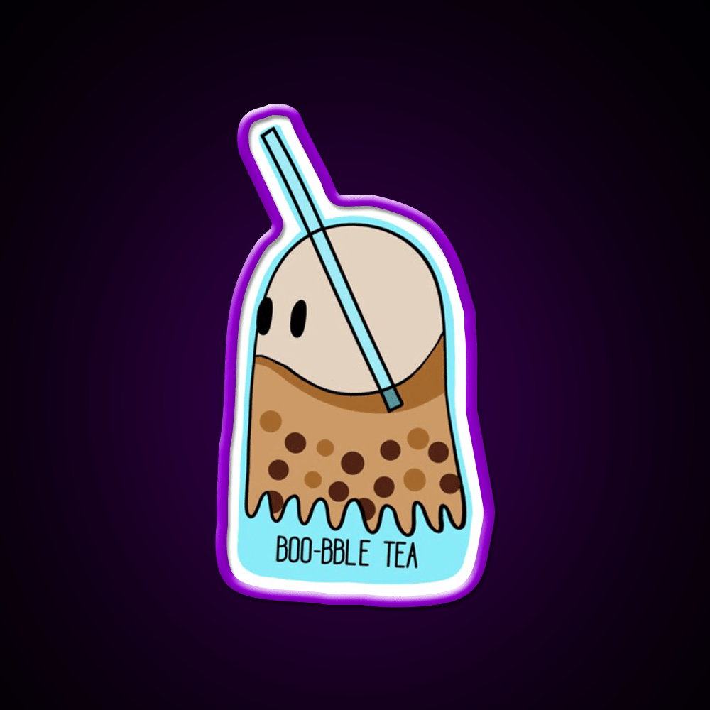 Boo Bble Tea Bubble Tea Led Neon Sign Chinese Food Rgb Color - Shineneon
