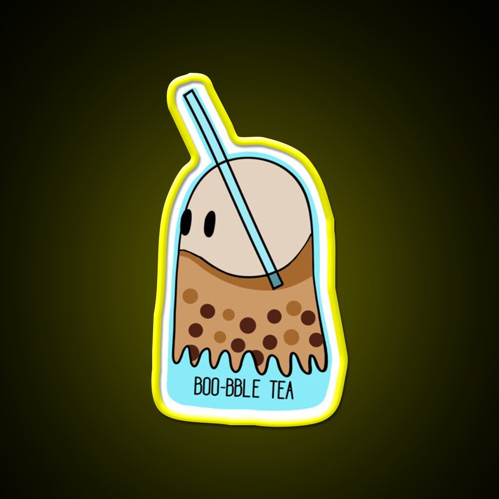 Boo Bble Tea Bubble Tea Led Neon Sign Chinese Food Rgb Color
