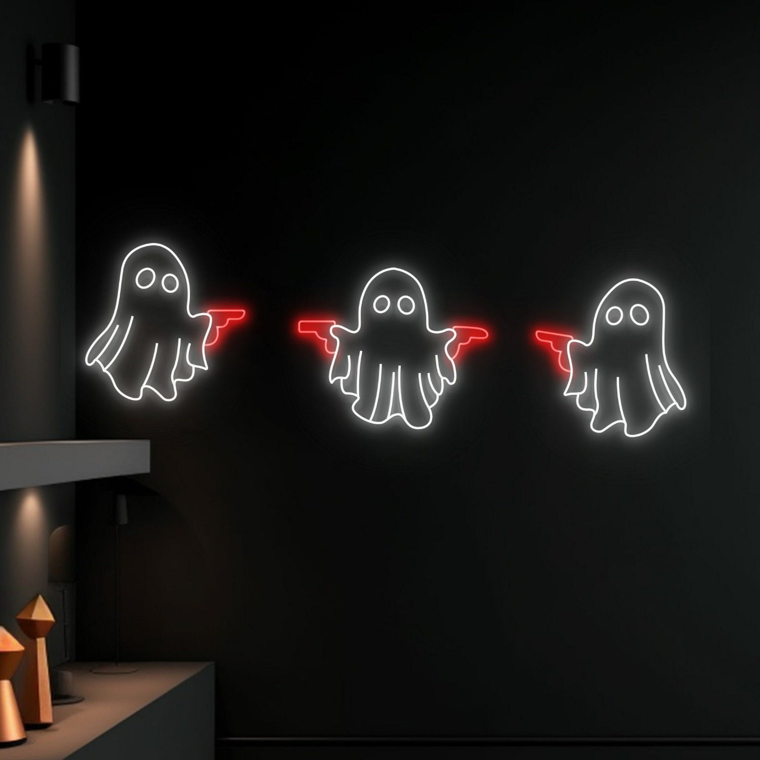 Boo Ghost Shooting Led Neon Sign Home Room Decor | Shineneon