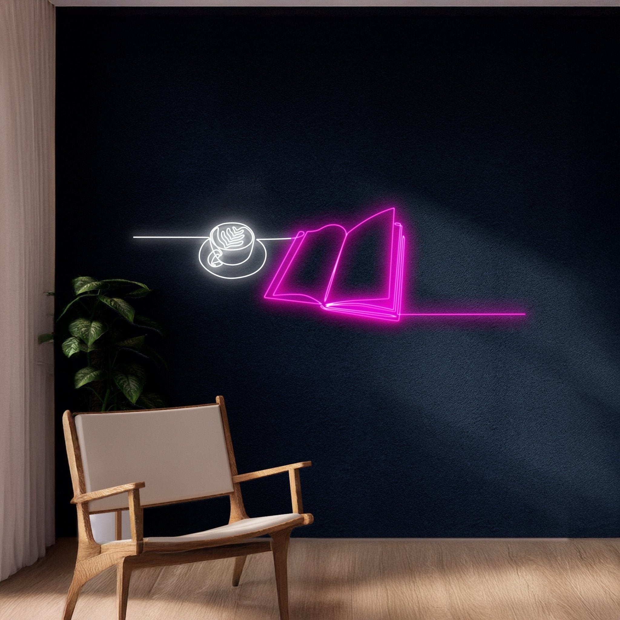 Book Cappuccino Neon Sign - Shineneon