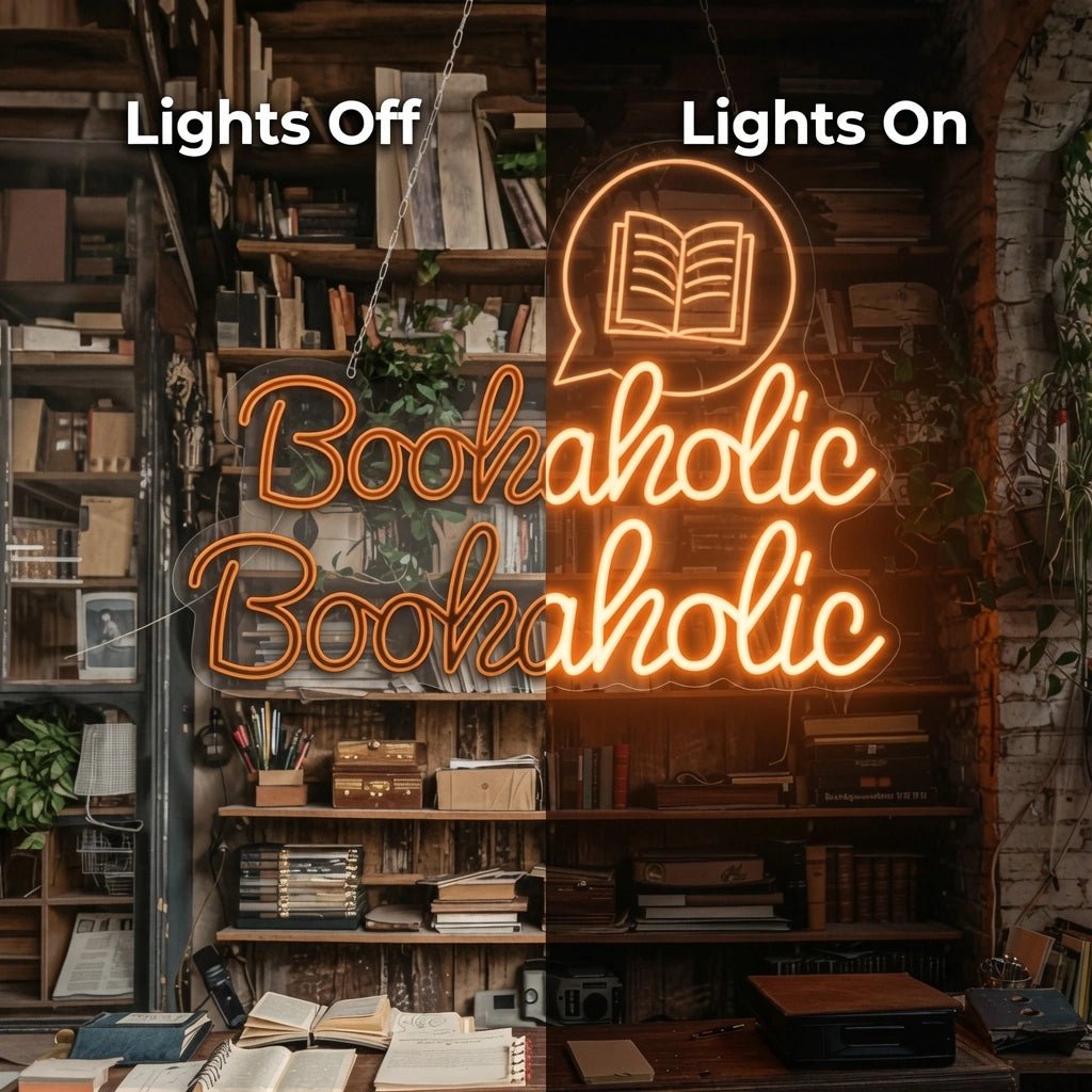 Bookaholic LED Neon Sign - Shineneon
