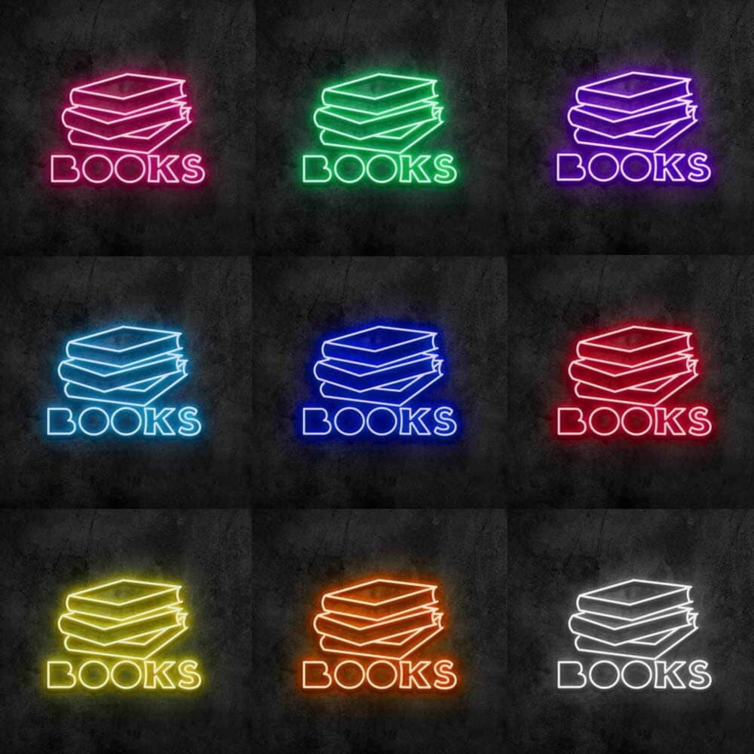 Books Led Neon Sign Bedroom Wall Decor - Shineneon