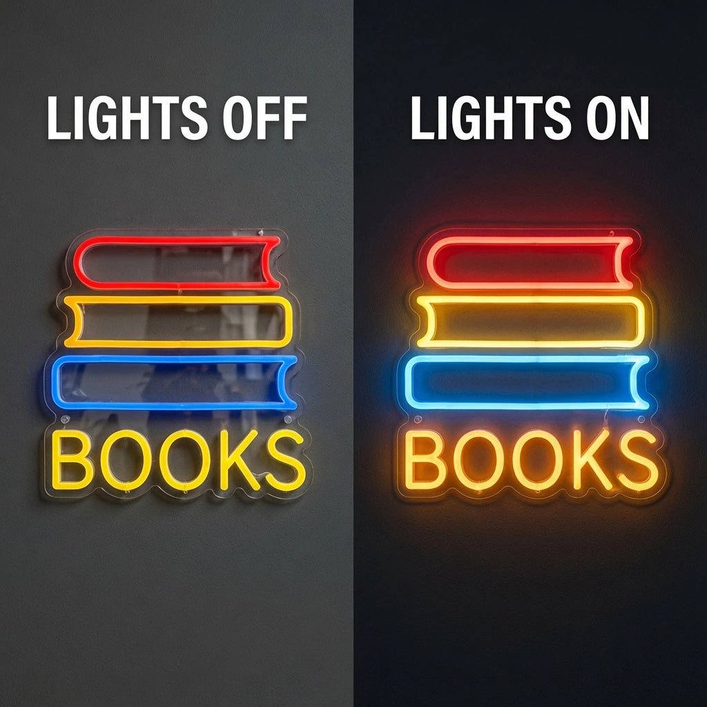 Books LED Neon Sign Wall Decor - Shineneon