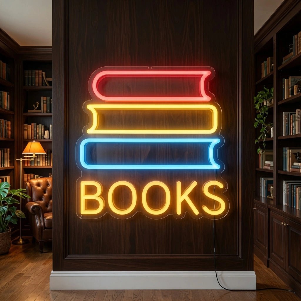 Books LED Neon Sign Wall Decor - Shineneon
