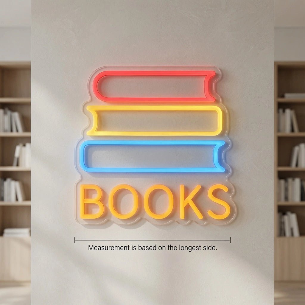 Books LED Neon Sign Wall Decor - Shineneon
