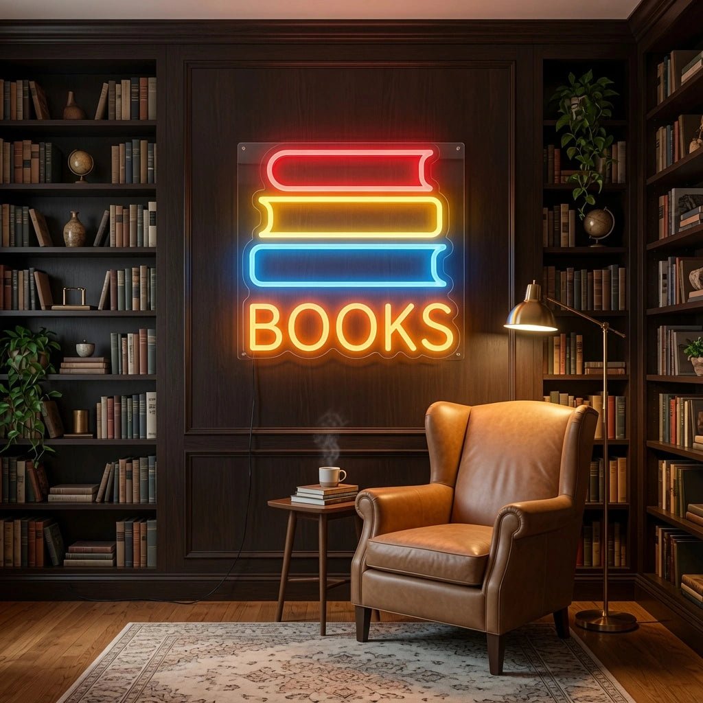 Books LED Neon Sign Wall Decor - Shineneon