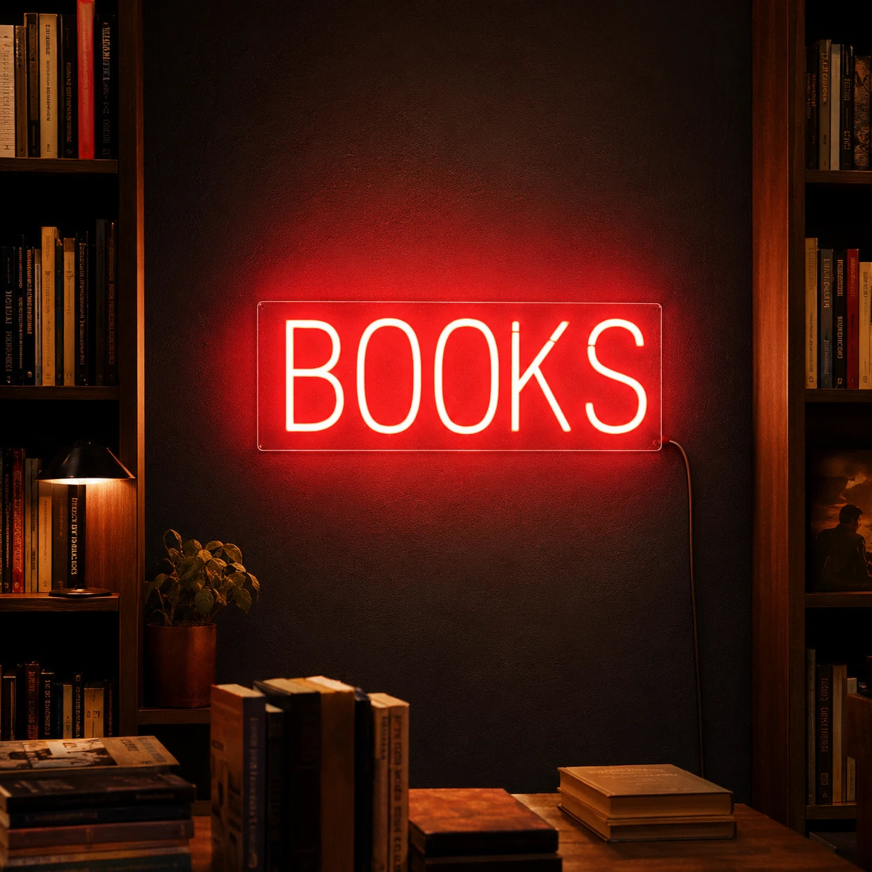 Books LED Neon Sign Wall Neon Sign - 02 High-Converting Product Image