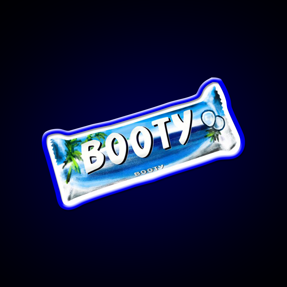 Booty Bounty Chocolate Bar Man Cave Bar Led Neon Sign Rgb Color - LED neon sign view 5