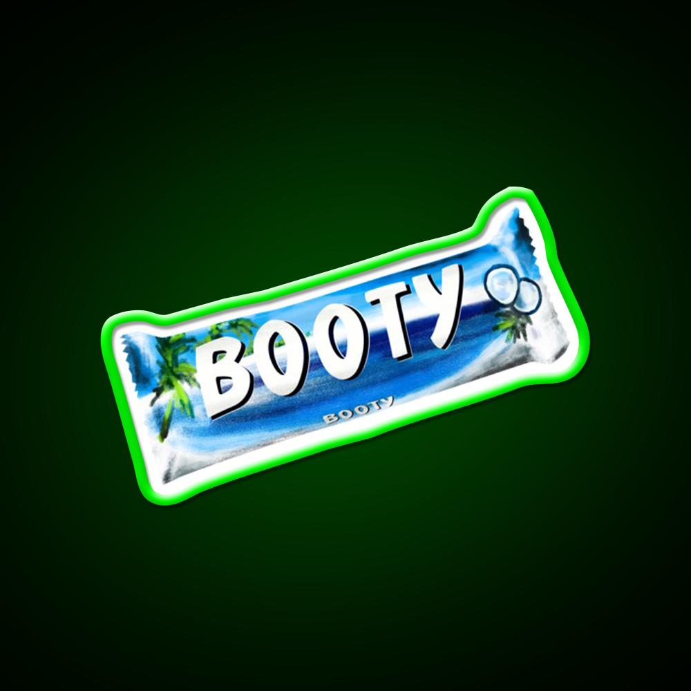 Booty Bounty Chocolate Bar Man Cave Bar Led Neon Sign Rgb Color - LED neon sign view 8