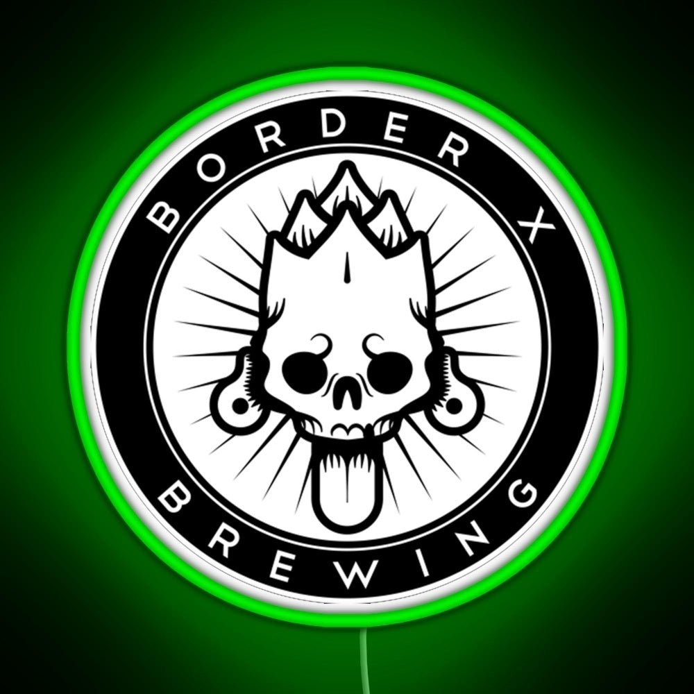 Border X Brewing Rgb Led Neon Sign Pop Wall Art - Shineneon