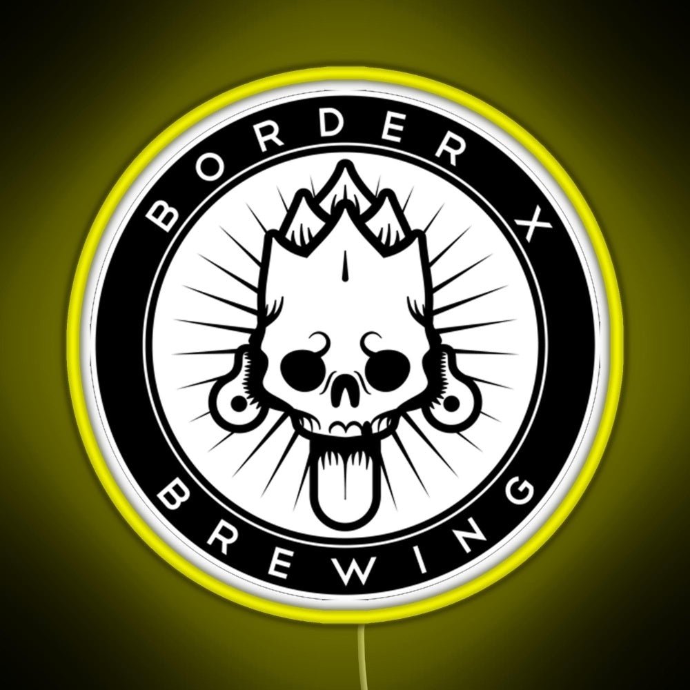 Border X Brewing Rgb Led Neon Sign Pop Wall Art - Shineneon
