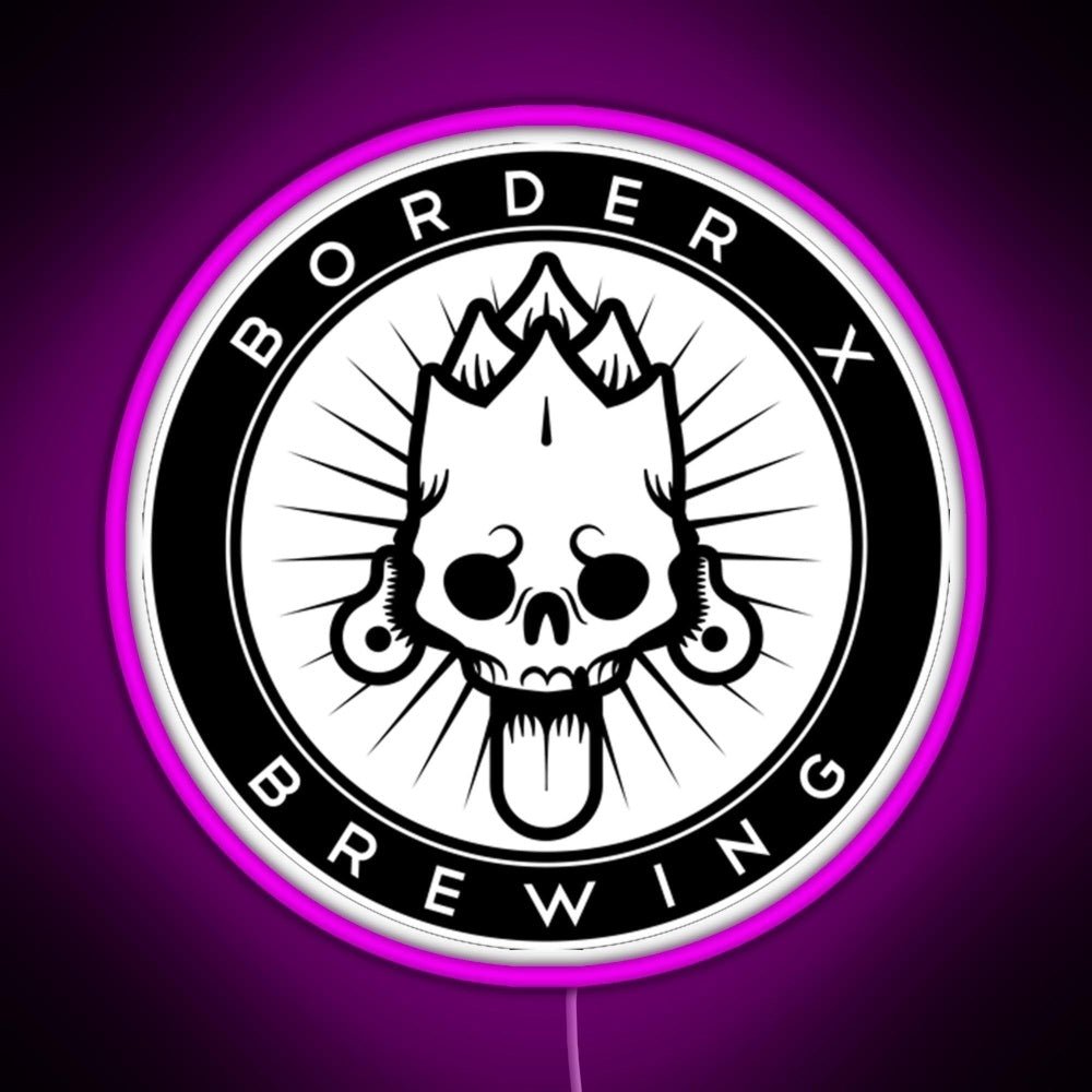 Border X Brewing Rgb Led Neon Sign Pop Wall Art - Shineneon