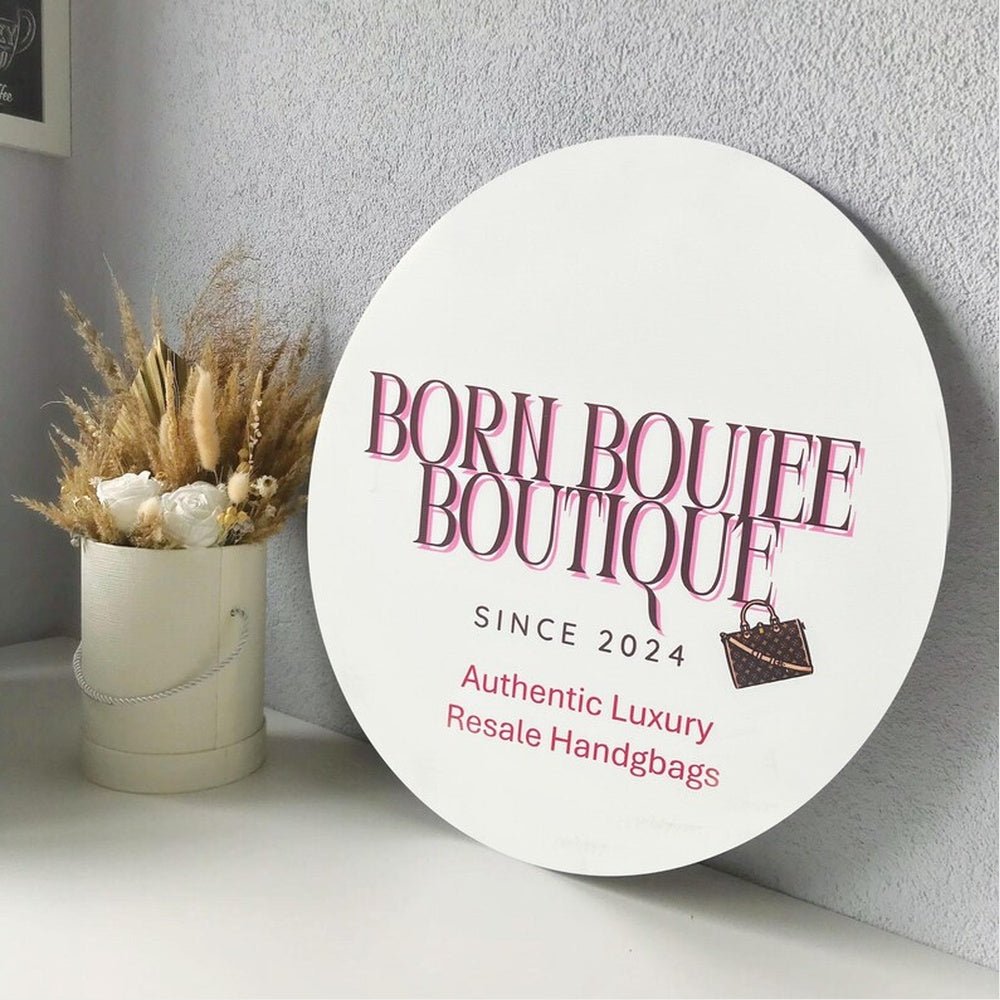 Born Bouiee Boutique Acrylic Business Logo Sign - Shineneon