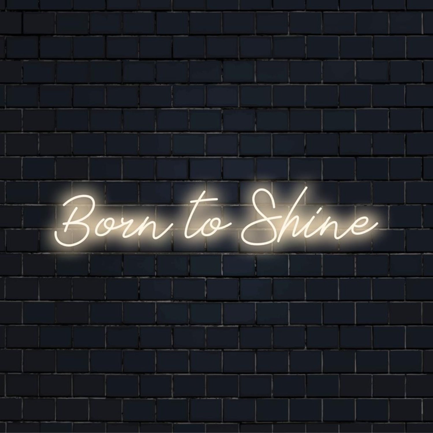 Born To Shine White Led Neon Sign For Home Studio Cafe Bar Decor | Shineneon