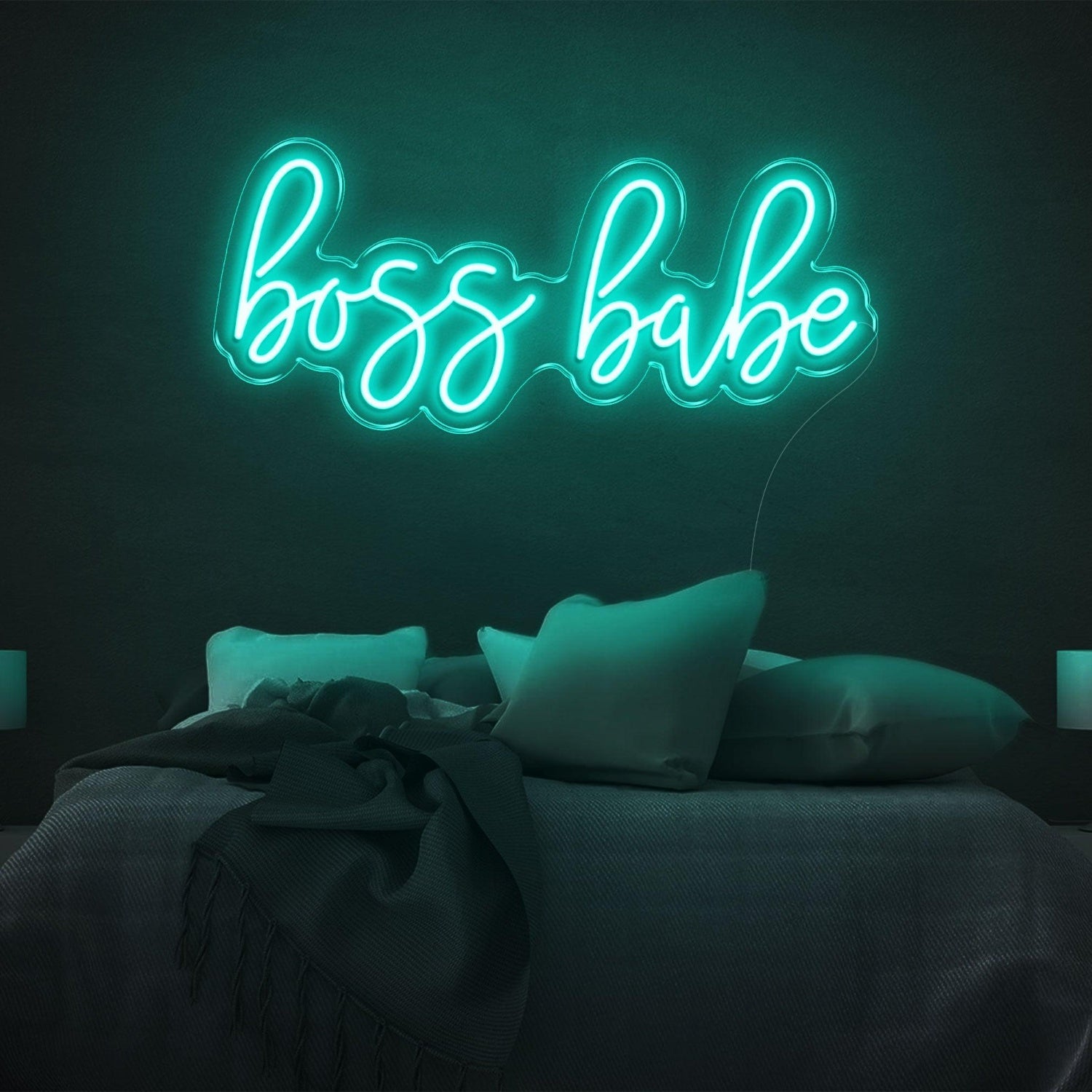 Boss Babe Amber Glow Led Neon Sign For Bedroom Wall Decor | Shineneon