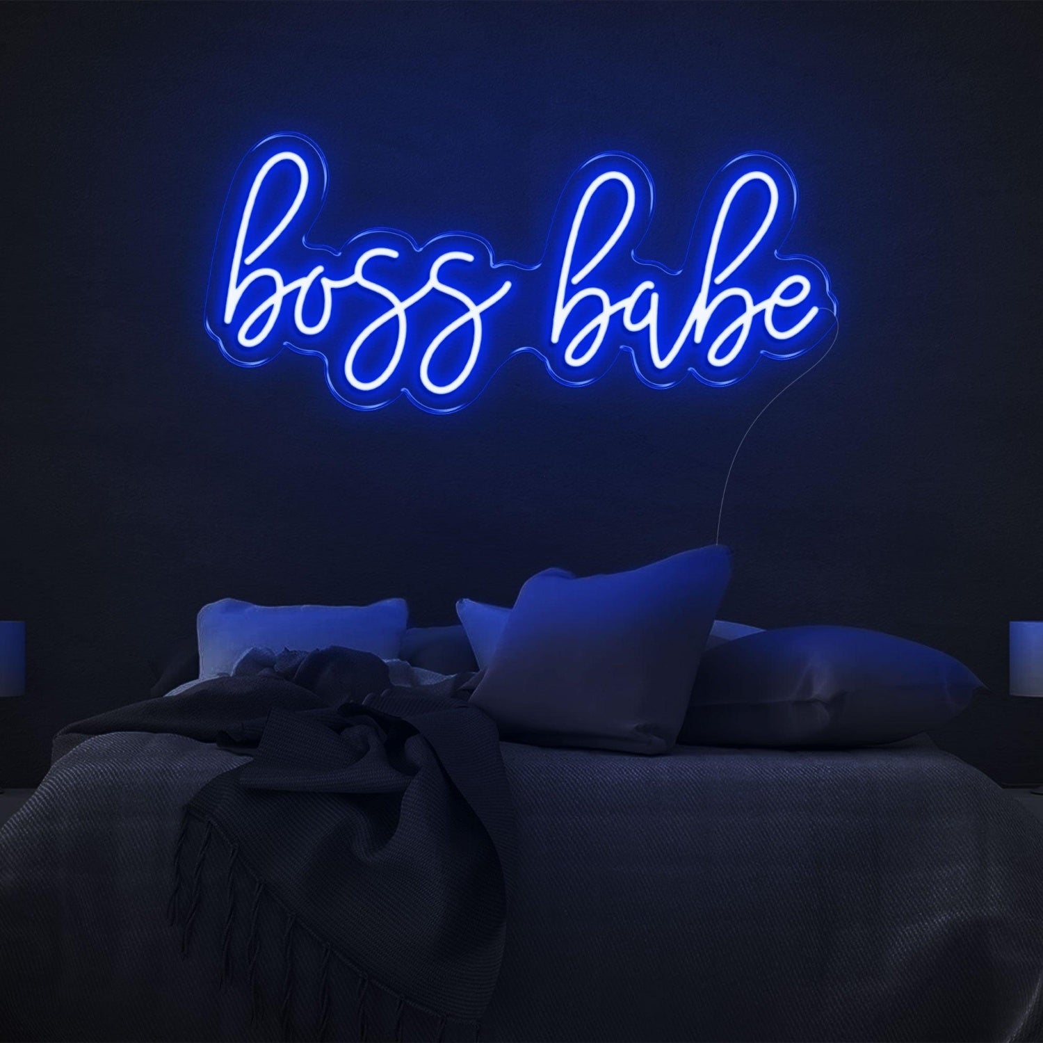 Boss Babe Amber Glow Led Neon Sign For Bedroom Wall Decor | Shineneon