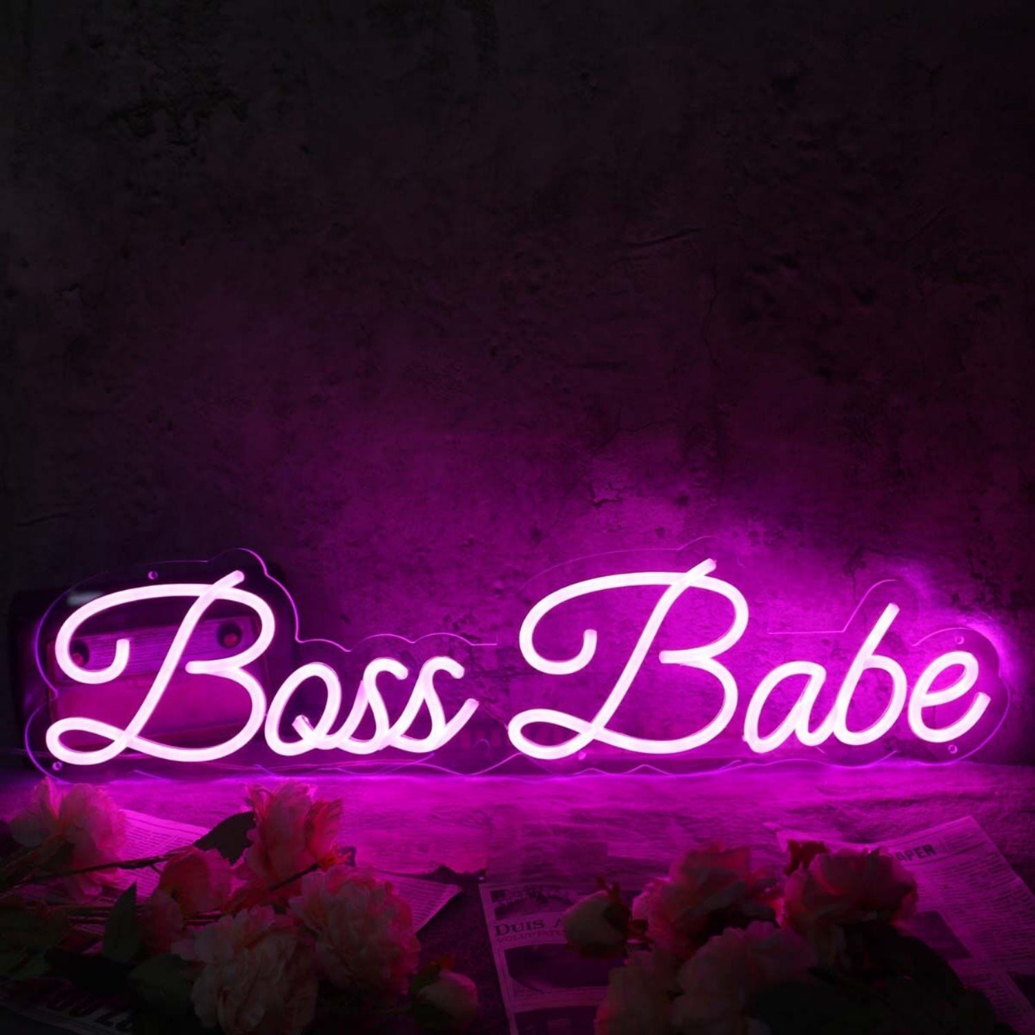 Boss Babe Purple Led Neon Sign - Shineneon