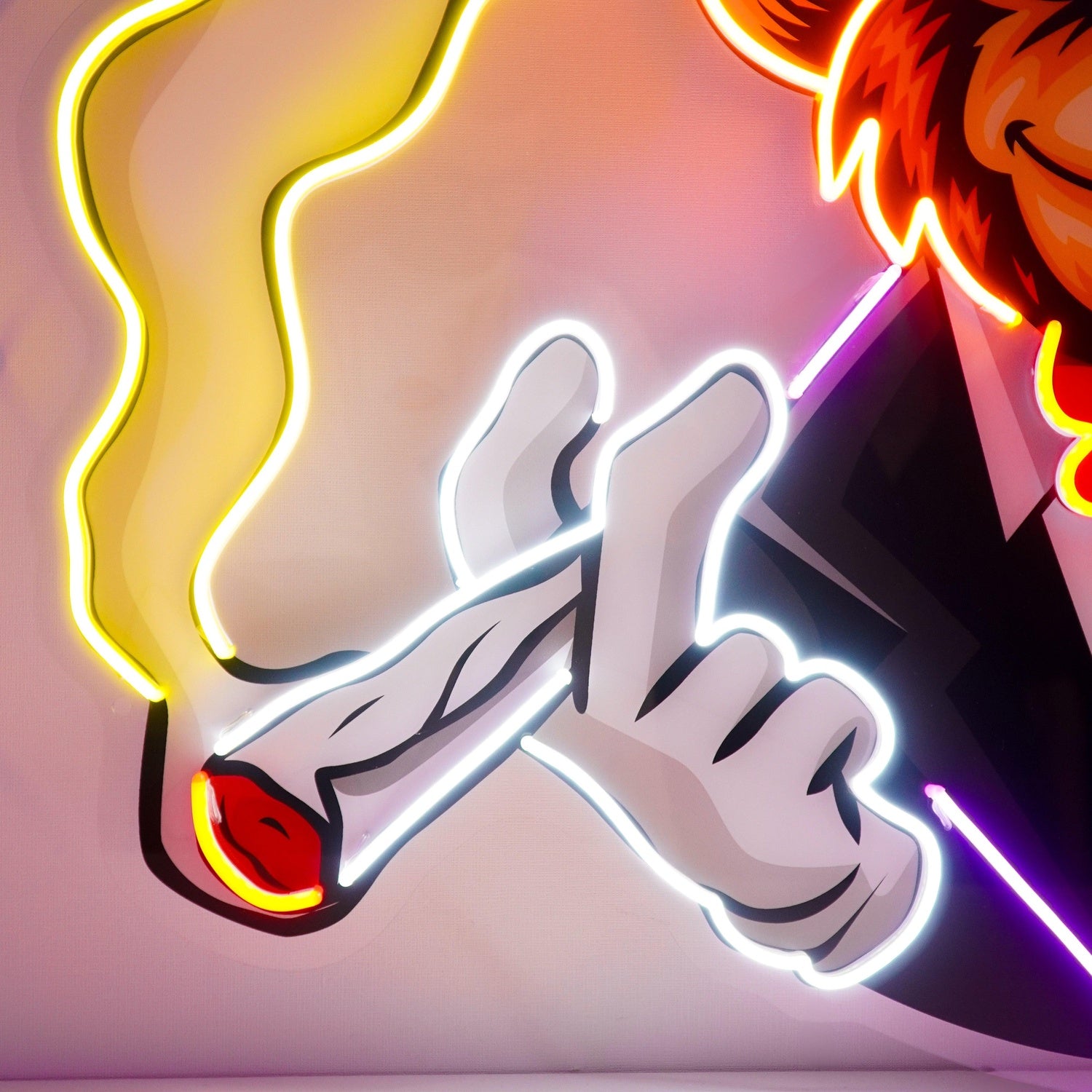 Boss Monkey Blue Purple Pop Art Uv Printed Led Neon Sign For Home Office Decor | Shineneon