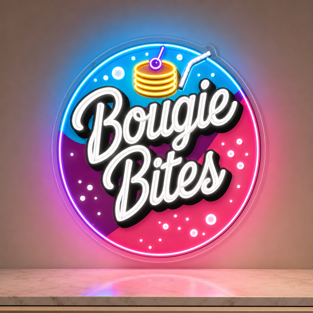 Bougie Bites Custom LED Neon Sign - Shineneon