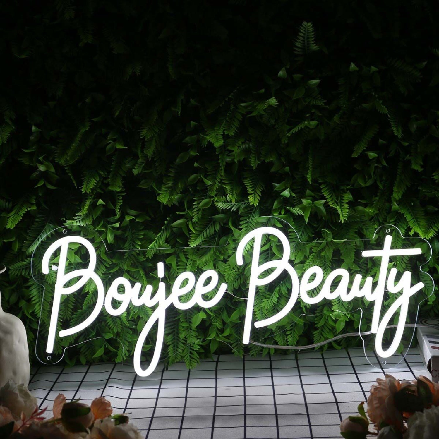 Boujee Beauty White Led Neon Sign - Shineneon
