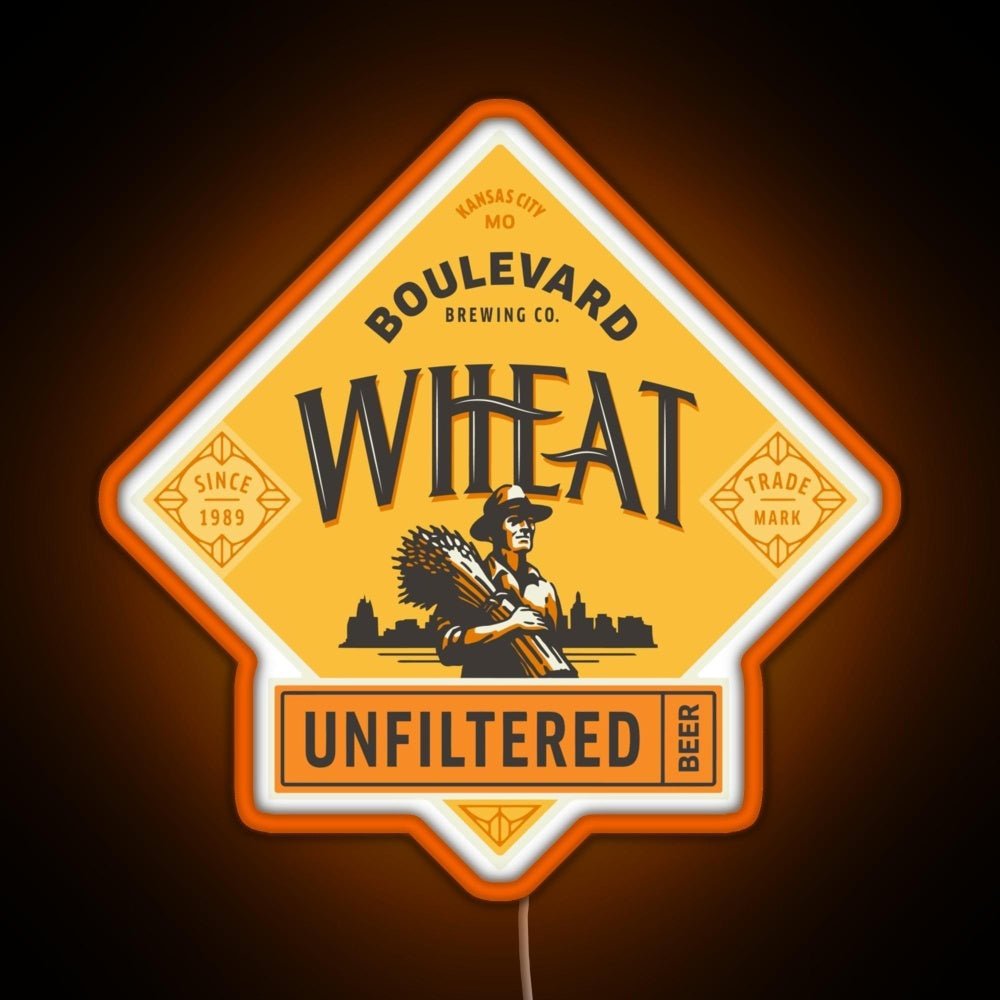 Boulevard Unfiltered Wheat Beer Rgb Led Neon Sign Pop Wall Art - Shineneon
