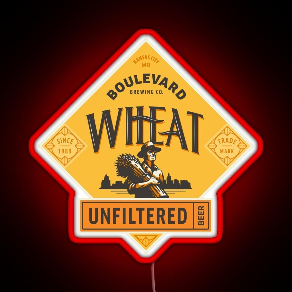 Boulevard Unfiltered Wheat Beer Rgb Led Neon Sign Pop Wall Art - Shineneon