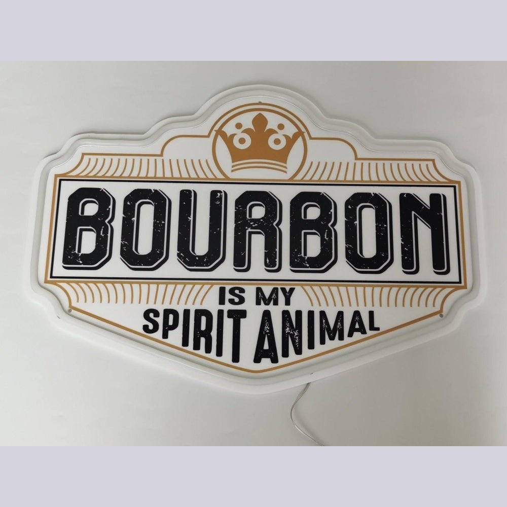 Bourbon Is My Spirit Animal Neon Sign - Shineneon
