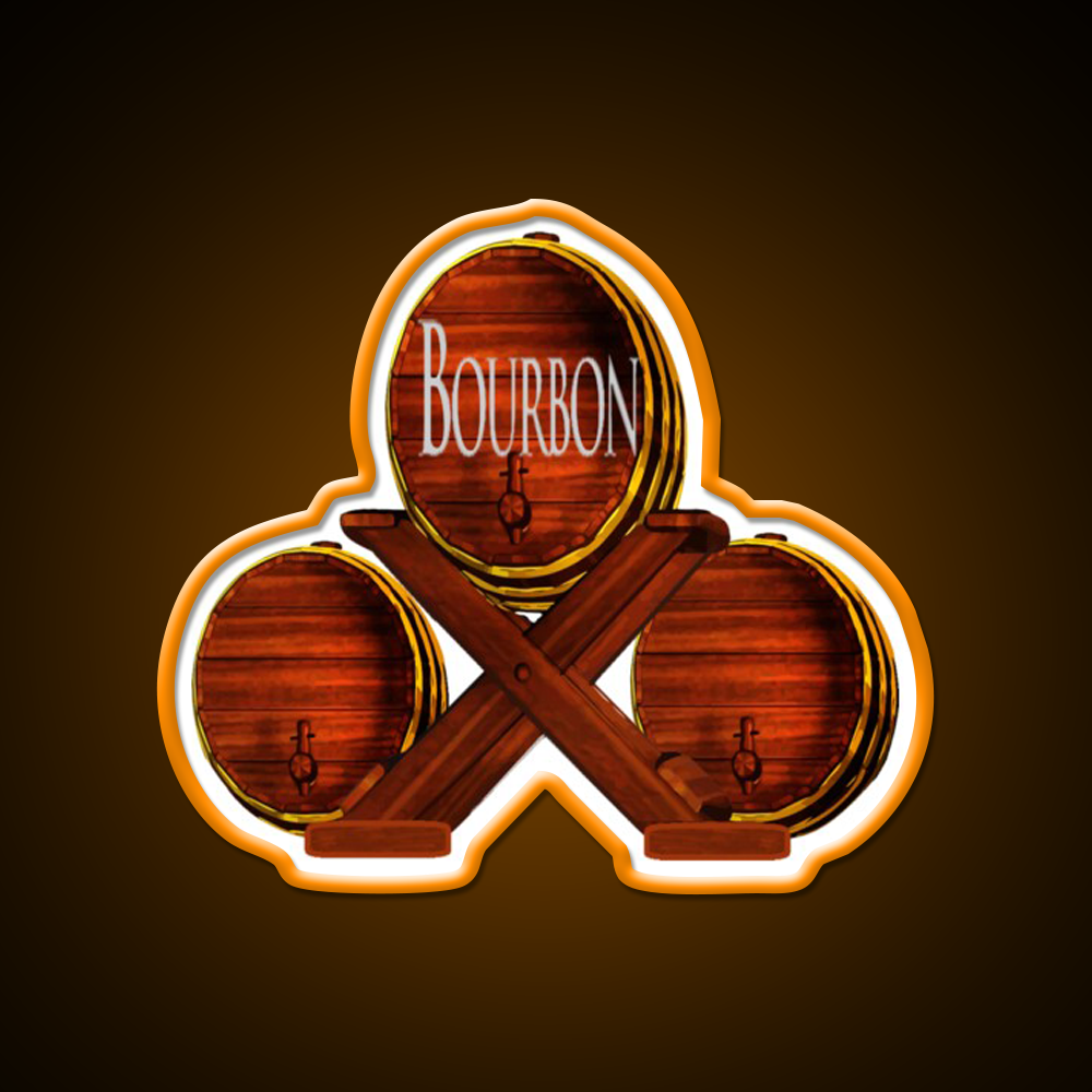 Bourbon Stacke Whiskey Drink Bar Led Neon Sign Rgb Color