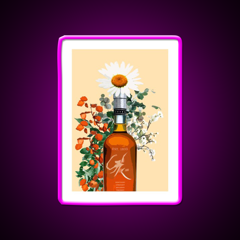 Bourbon Whiskey Artwork Whiskey Drink Bar Led Neon Sign Rgb Color