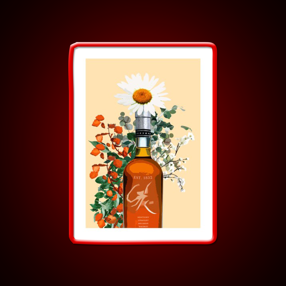 Bourbon Whiskey Artwork Whiskey Drink Bar Led Neon Sign Rgb Color