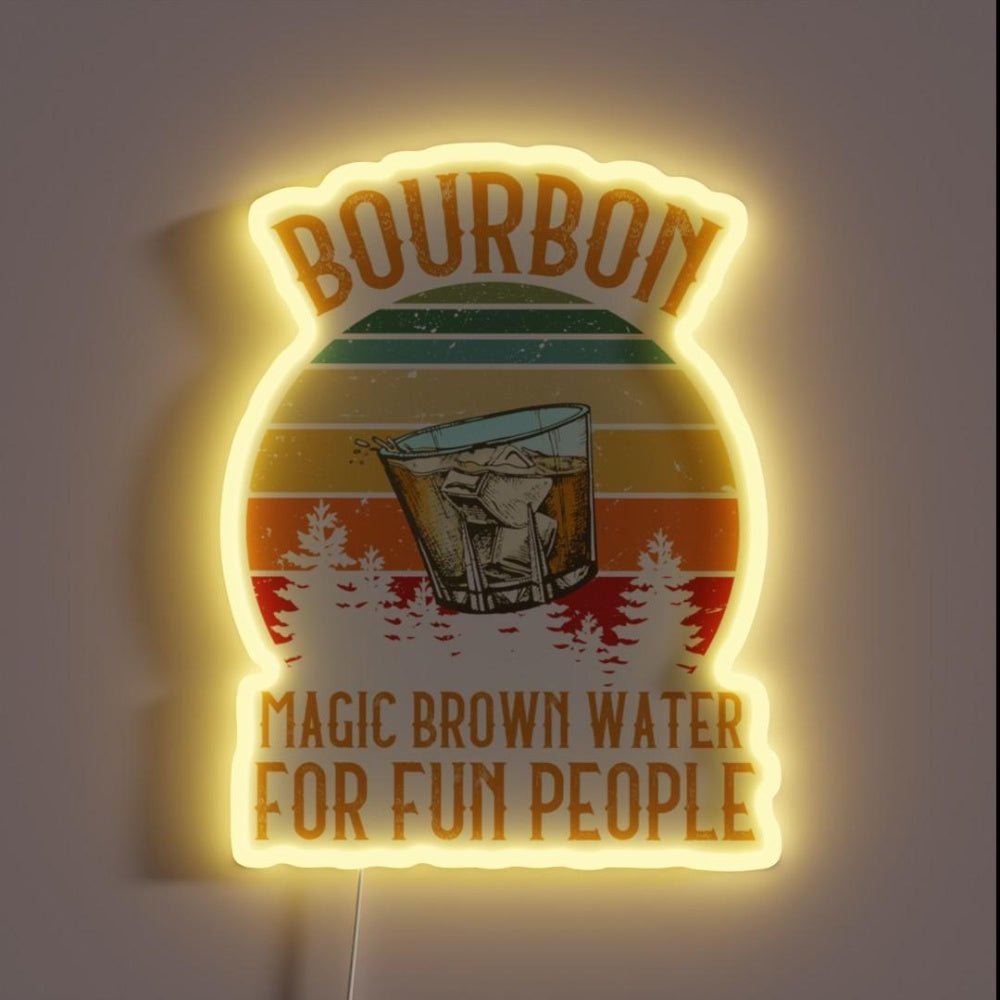 Bourbon Whiskey Rgb Led Neon Sign - Shineneon