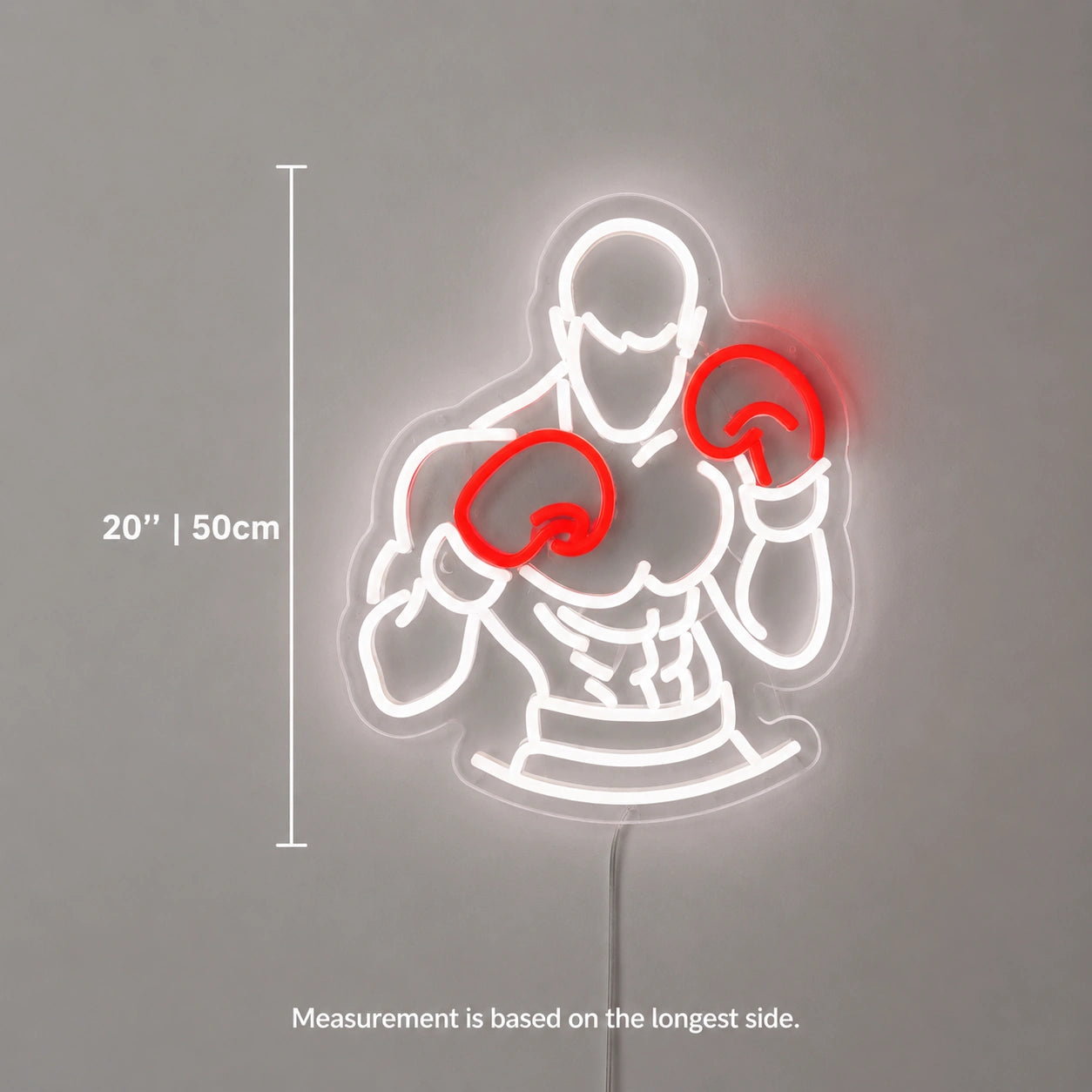 Boxer Wall Neon Sign LED Neon Sign size image
