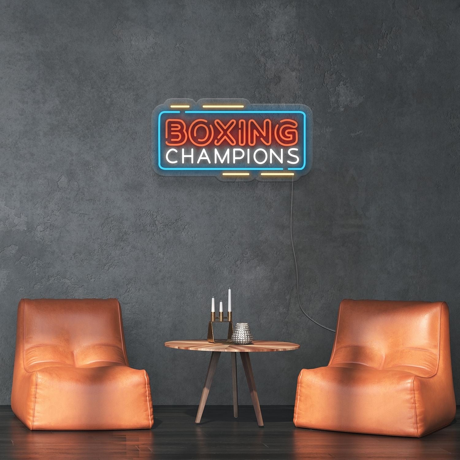 Boxing Champions Led Neon Signs Wall Art Led Light Sports | Shineneon
