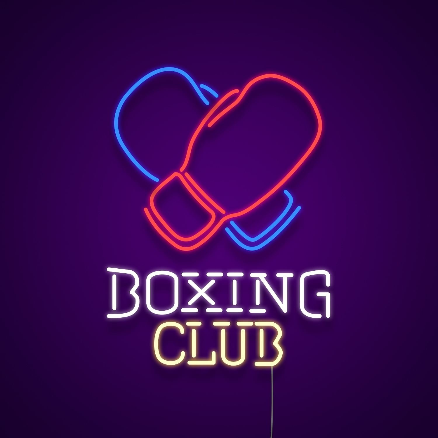Boxing Club Led Neon Signs Wall Art Neon Led Light | Shineneon
