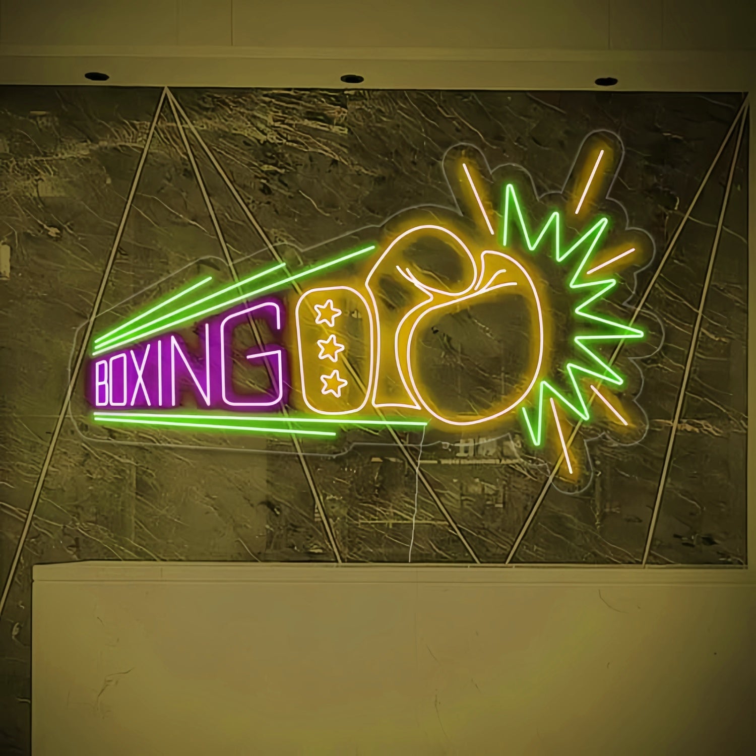Boxing Glove Add Neon Sportiness To Your Space | Shineneon