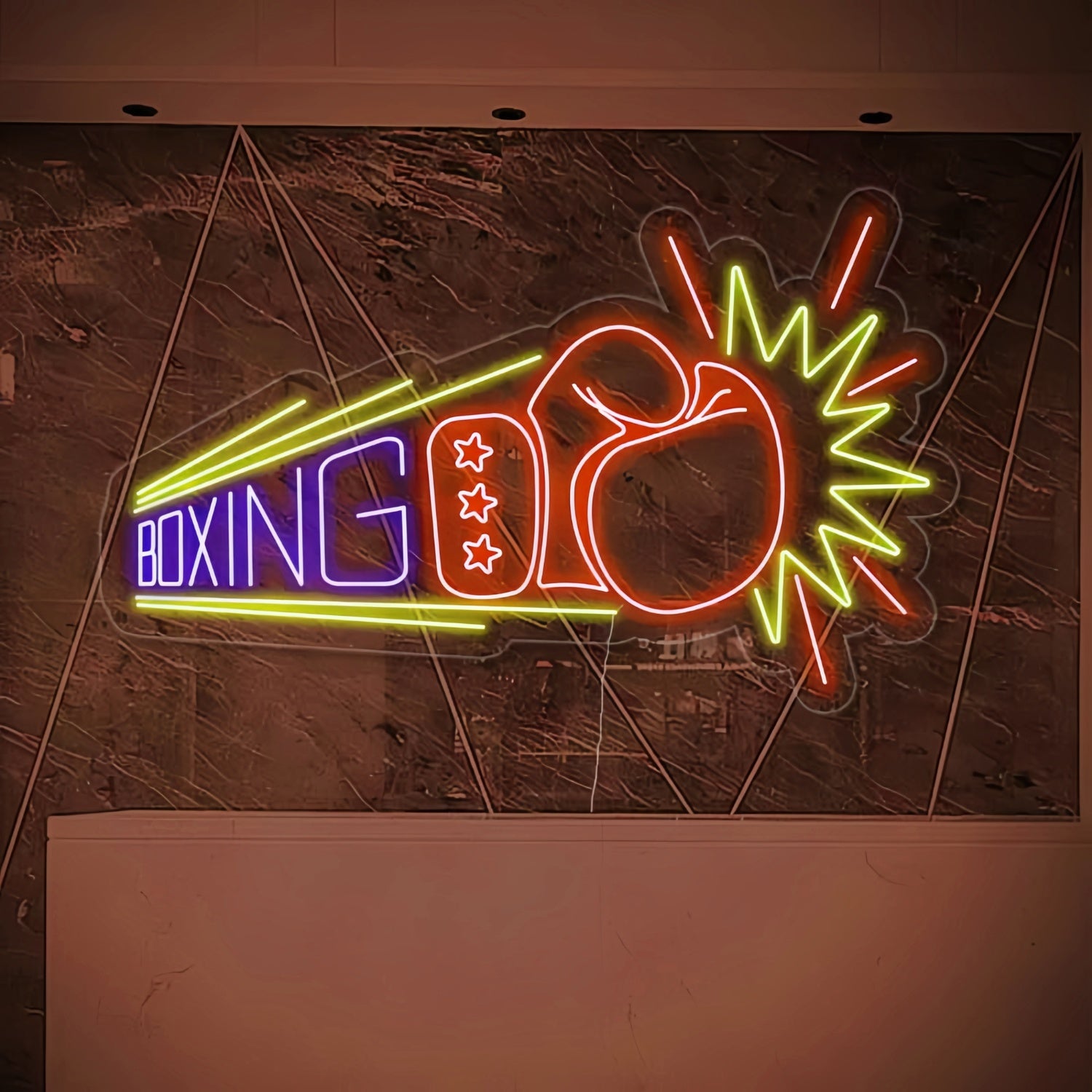 Boxing Glove Add Neon Sportiness To Your Space | Shineneon