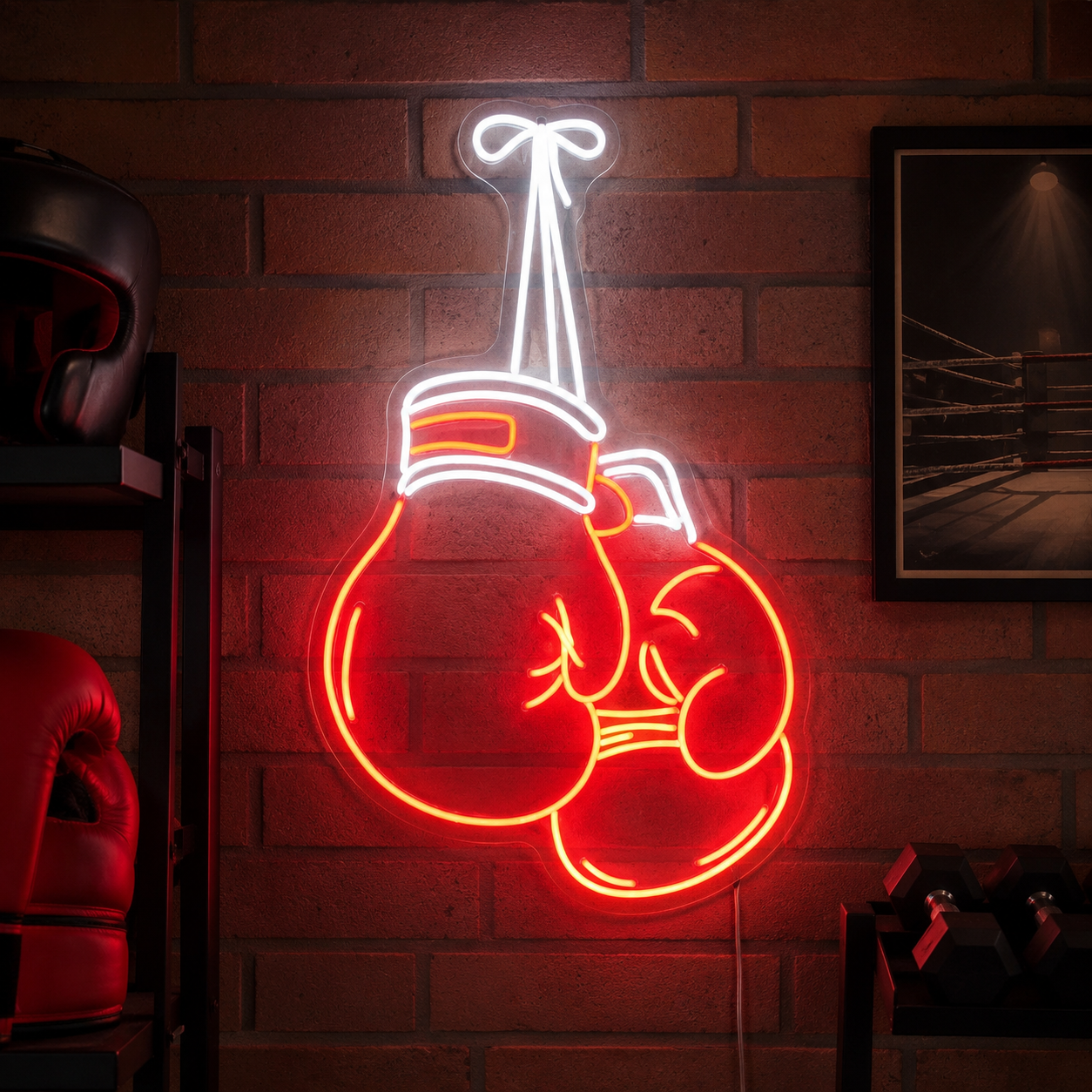 Boxing Glove Home Decor LED Neon Sign main product image