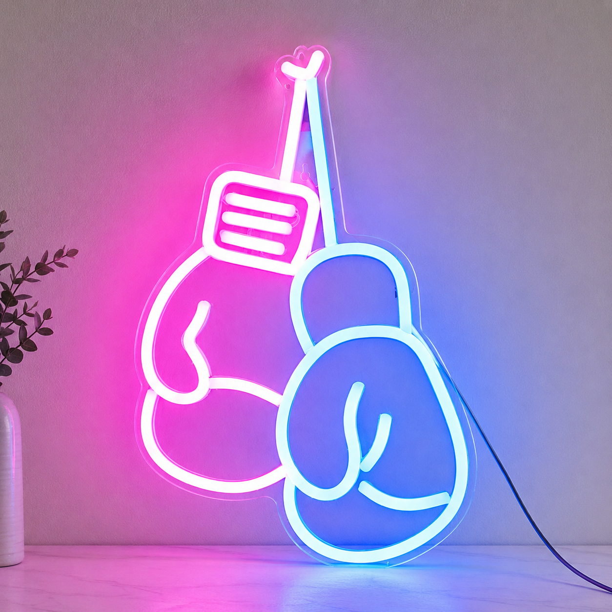 Boxing Glove Sports Room LED Neon Sign main product image
