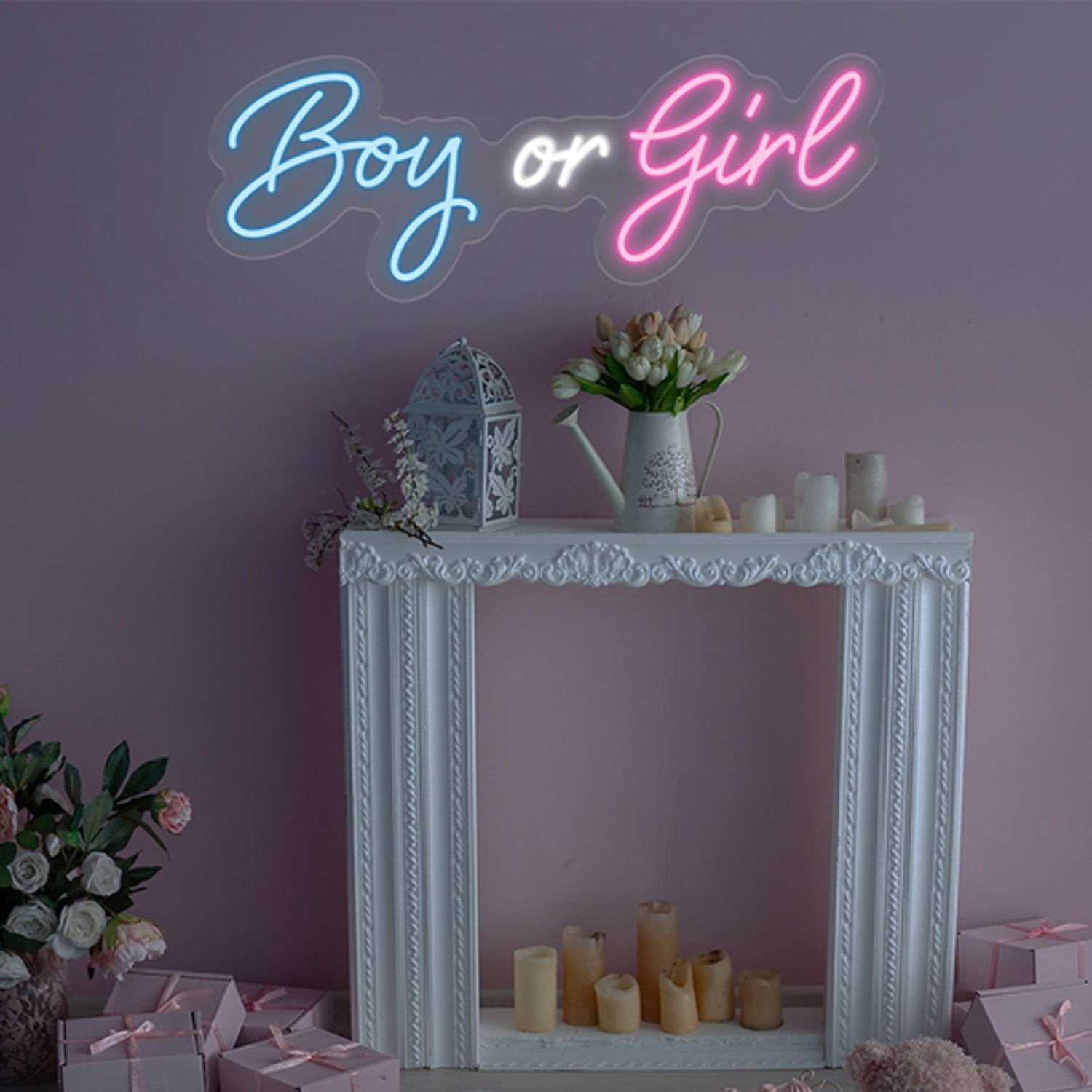 Boy Or Girl Led Neon Sign Wall Art Decor | Shineneon