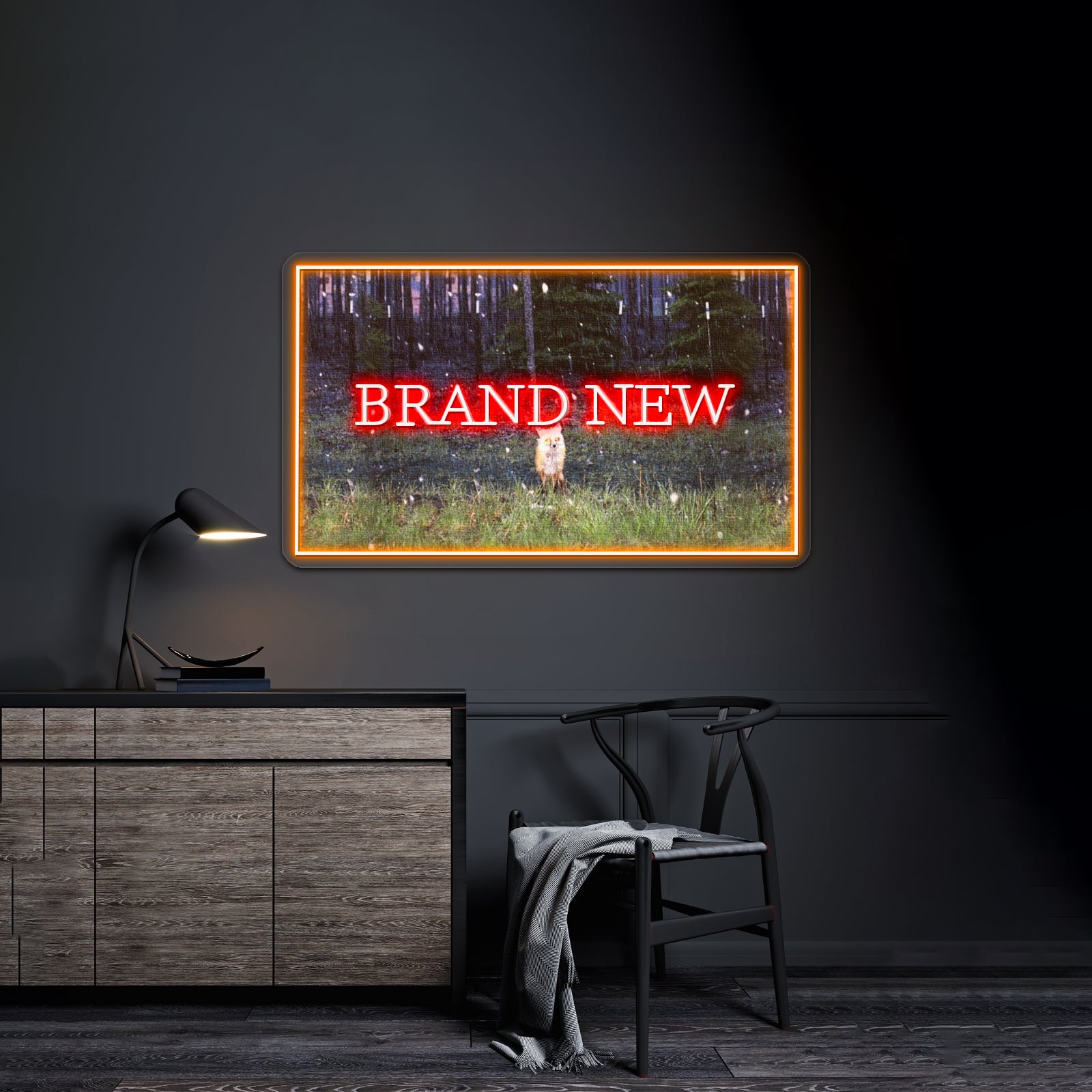 Brand New Textured Album Art Logo Artwork Led Neon Sign