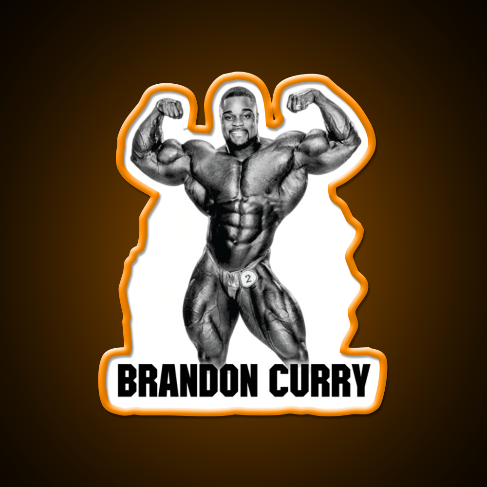 Brandon Curry Bodybuilder Gym Fitness Led Neon Sign Rgb Color - LED neon sign view 6