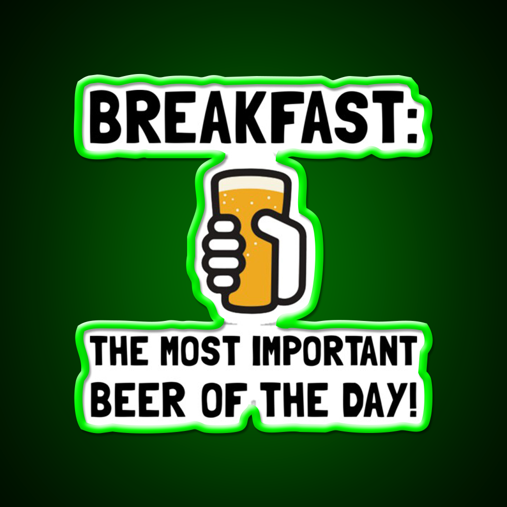 Breakfast Beer Bar Decor Led Neon Sign Rgb Color - LED neon sign view 7
